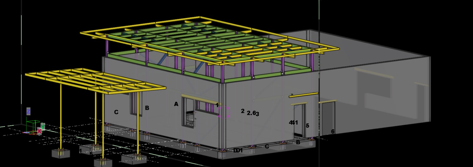 Structural Steel Erection Drawing