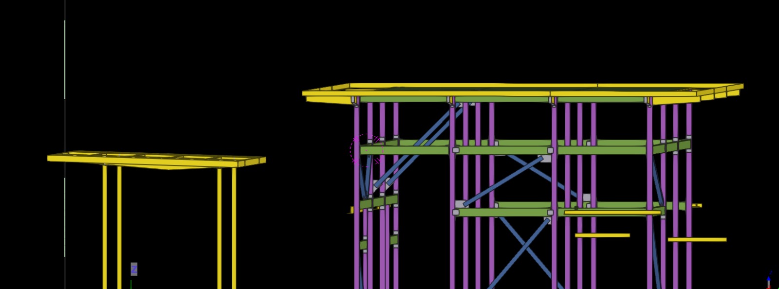 Structural Steel Column Layout