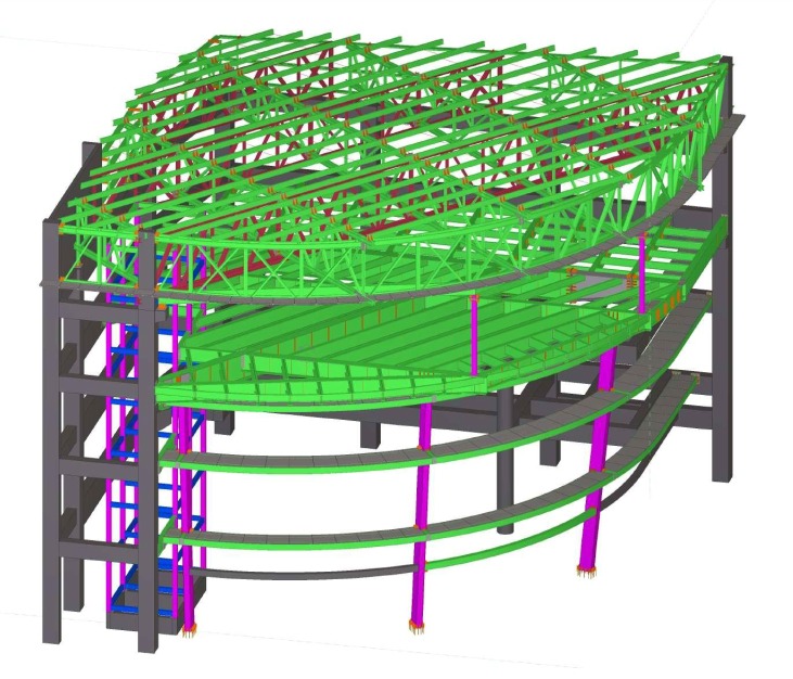 Structural Steel Detailing CAD Blueprint Draft